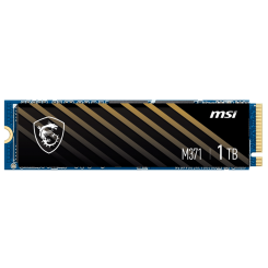 Ssd-диск MSI SPATIUM M371 3D NAND TLC 1TB M.2 (2280 PCI-E) (S78-440L870-P83) (Восстановлено продавцом, 862065)