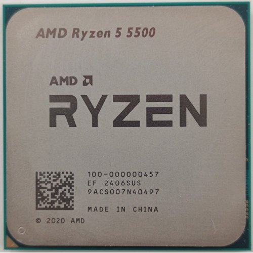 Процессор AMD Ryzen 5 5500 3.6(4.2)GHz 16MB sAM4 Tray (100-000000457) (Восстановлено продавцом, 862067) купить в Украине: Киев, Днепр, Харьков, Одесса  | Проверка совместимости, низкая цена, отзывы, характеристики от TELEMART фото