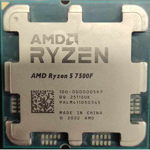Процессор AMD Ryzen 5 7500F 3.7(5.0)GHz 32MB sAM5 Tray (100-000000597) (Восстановлено продавцом, 862095) купить в Украине: Киев, Днепр, Харьков, Одесса  | Проверка совместимости, низкая цена, отзывы, характеристики от TELEMART фото