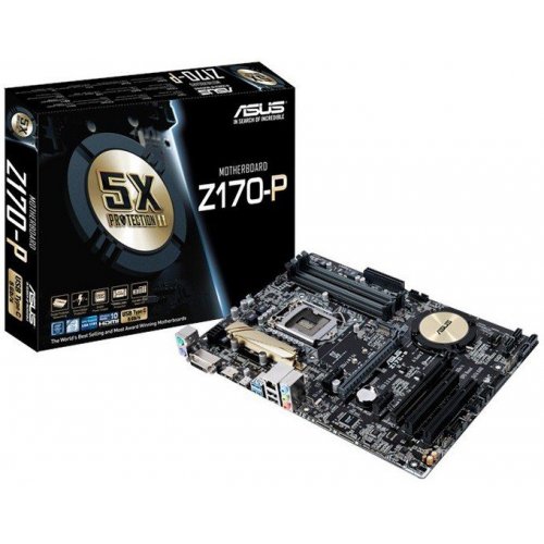 Материнська плата Asus Z170-P (s1151, Intel Z170) (Відновлено продавцем, 862102) купити в Україні: Київ, Львів, Хмельницький, Тернопіль, Івано-Франківськ | Перевірка сумісності, низька ціна, відгуки, характеристики від TELEMART фото