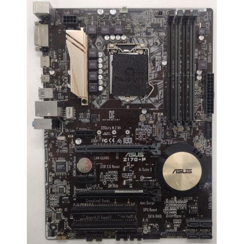 Материнська плата Asus Z170-P (s1151, Intel Z170) (Відновлено продавцем, 862102) купити в Україні: Київ, Львів, Хмельницький, Тернопіль, Івано-Франківськ | Перевірка сумісності, низька ціна, відгуки, характеристики від TELEMART фото