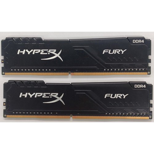 Озп HyperX DDR4 16GB (2x8GB) 3200Mhz Fury Black (HX432C16FB3K2/16) (Відновлено продавцем, 862111) купити в Україні: Київ, Львів, Хмельницький, Тернопіль, Івано-Франківськ | Перевірка сумісності, низька ціна, відгуки, характеристики від TELEMART фото