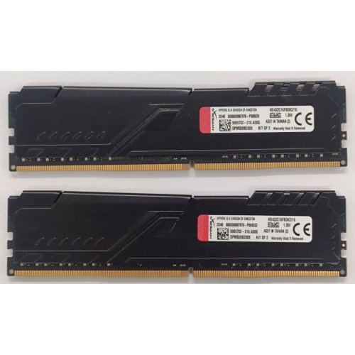Озп HyperX DDR4 16GB (2x8GB) 3200Mhz Fury Black (HX432C16FB3K2/16) (Відновлено продавцем, 862111) купити в Україні: Київ, Львів, Хмельницький, Тернопіль, Івано-Франківськ | Перевірка сумісності, низька ціна, відгуки, характеристики від TELEMART фото