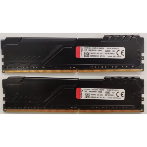 Озп HyperX DDR4 16GB (2x8GB) 2666Mhz Fury Black (HX426C16FB3K2/16) (Відновлено продавцем, 862240) купити в Україні: Київ, Львів, Хмельницький, Тернопіль, Івано-Франківськ | Перевірка сумісності, низька ціна, відгуки, характеристики від TELEMART фото