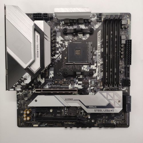 Материнская плата AsRock B550M Steel Legend (sAM4, AMD B550) (Восстановлено продавцом, 862251) купить в Украине: Киев, Днепр, Харьков, Одесса  | Проверка совместимости, низкая цена, отзывы, характеристики от TELEMART фото