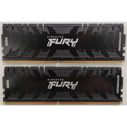 Озп Kingston DDR4 32GB (2x16GB) 3600Mhz FURY Renegade Black (KF436C16RB12K2/32) (Відновлено продавцем, 862252) купити в Україні: Київ, Львів, Хмельницький, Тернопіль, Івано-Франківськ | Перевірка сумісності, низька ціна, відгуки, характеристики від TELEMART фото