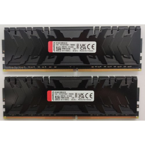 Озп Kingston DDR4 32GB (2x16GB) 3600Mhz FURY Renegade Black (KF436C16RB12K2/32) (Відновлено продавцем, 862252) купити в Україні: Київ, Львів, Хмельницький, Тернопіль, Івано-Франківськ | Перевірка сумісності, низька ціна, відгуки, характеристики від TELEMART фото