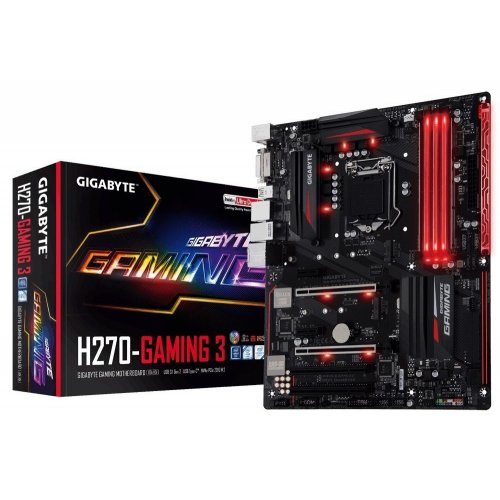 Материнська плата Gigabyte GA-H270-GAMING 3 (s1151, Intel H270) (Відновлено продавцем, 862299) купити в Україні: Київ, Львів, Хмельницький, Тернопіль, Івано-Франківськ | Перевірка сумісності, низька ціна, відгуки, характеристики від TELEMART фото