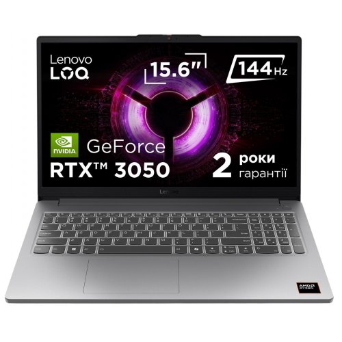 Ноутбук Lenovo LOQ 15ARP10E (83S00081RA) Luna Grey купити в Україні: Київ, Львів, Хмельницький, Тернопіль, Івано-Франківськ | Низька ціна, відгуки, характеристики від TELEMART фото