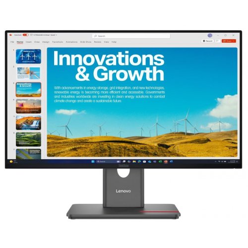 Монитор Lenovo 23.8" ThinkVision P24QD-40 (64B1GAR1EU) Black купить в Украине: Киев, Днепр, Харьков, Одесса  | Низкая цена, отзывы, характеристики от TELEMART фото