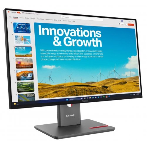 Монитор Lenovo 23.8" ThinkVision P24QD-40 (64B1GAR1EU) Black купить в Украине: Киев, Днепр, Харьков, Одесса  | Низкая цена, отзывы, характеристики от TELEMART фото