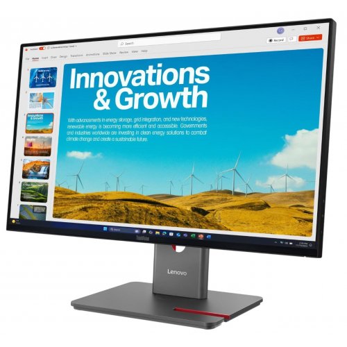 Монитор Lenovo 23.8" ThinkVision P24QD-40 (64B1GAR1EU) Black купить в Украине: Киев, Днепр, Харьков, Одесса  | Низкая цена, отзывы, характеристики от TELEMART фото