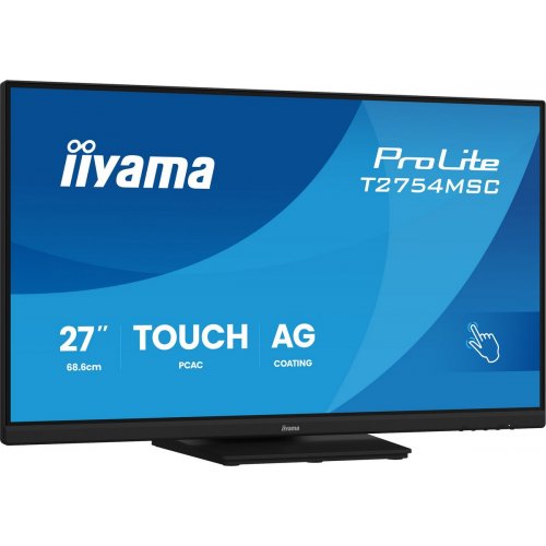 Монитор Iiyama 27" ProLite T2754MSC-B2AG Black купить в Украине: Киев, Днепр, Харьков, Одесса  | Низкая цена, отзывы, характеристики от TELEMART фото