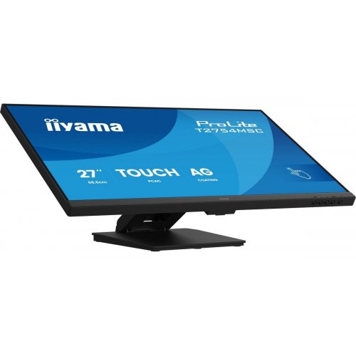 Монитор Iiyama 27" ProLite T2754MSC-B2AG Black купить в Украине: Киев, Днепр, Харьков, Одесса  | Низкая цена, отзывы, характеристики от TELEMART фото