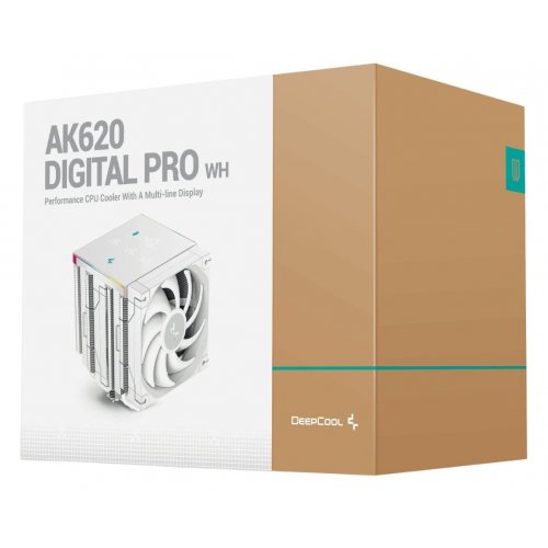 Уцінка кулер Deepcool AK620 DIGITAL PRO (R-AK620-WHAPMN-G) White (Розкрита упаковка, 862591) купити в Україні: Київ, Львів, Хмельницький, Тернопіль, Івано-Франківськ | Перевірка сумісності, низька ціна, відгуки, характеристики від TELEMART фото