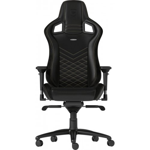 Игровое кресло Noblechairs EPIC Series (NBL-PU-GOL-002) Black/Gold купить в Украине: Киев, Днепр, Харьков, Одесса  | Низкая цена, отзывы, характеристики от TELEMART фото