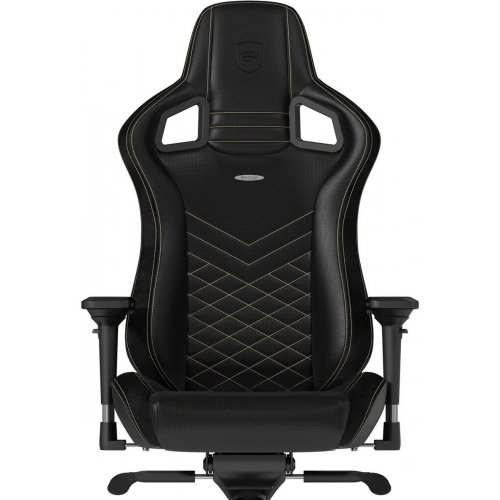 Игровое кресло Noblechairs EPIC Series (NBL-PU-GOL-002) Black/Gold купить в Украине: Киев, Днепр, Харьков, Одесса  | Низкая цена, отзывы, характеристики от TELEMART фото