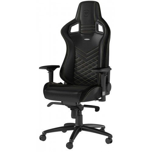 Игровое кресло Noblechairs EPIC Series (NBL-PU-GOL-002) Black/Gold купить в Украине: Киев, Днепр, Харьков, Одесса  | Низкая цена, отзывы, характеристики от TELEMART фото