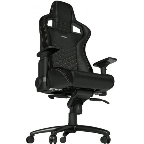 Игровое кресло Noblechairs EPIC Series (NBL-PU-GOL-002) Black/Gold купить в Украине: Киев, Днепр, Харьков, Одесса  | Низкая цена, отзывы, характеристики от TELEMART фото