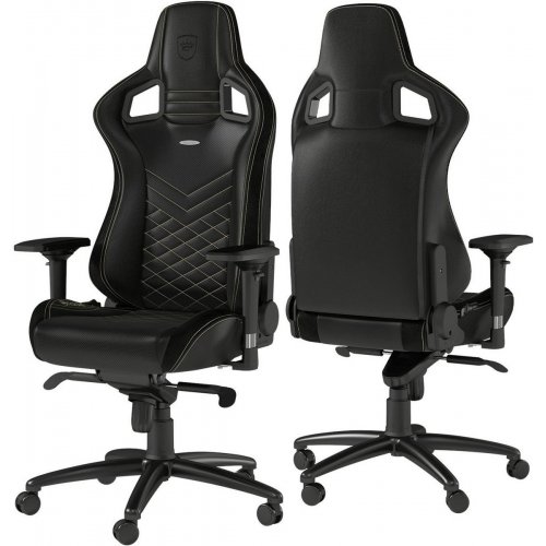 Игровое кресло Noblechairs EPIC Series (NBL-PU-GOL-002) Black/Gold купить в Украине: Киев, Днепр, Харьков, Одесса  | Низкая цена, отзывы, характеристики от TELEMART фото