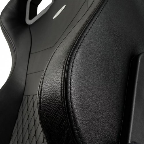 Ігрове крісло Noblechairs EPIC Series Real Leather (NBL-RL-BLA-001) Black купити в Україні: Київ, Львів, Хмельницький, Тернопіль, Івано-Франківськ | Низька ціна, відгуки, характеристики від TELEMART фото