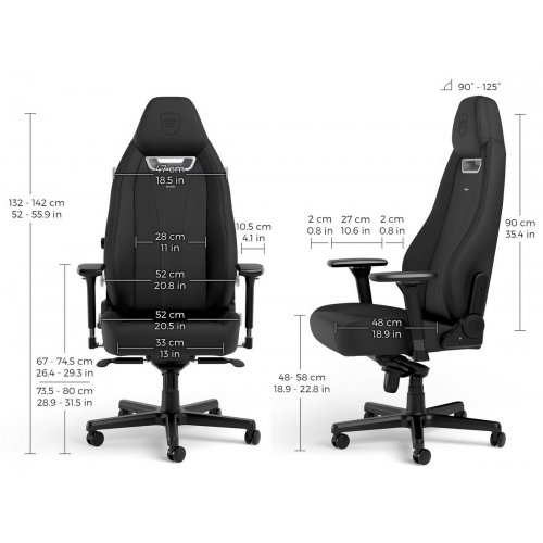 Ігрове крісло Noblechairs LEGEND (NBL-LGD-GER-BED) Black купити в Україні: Київ, Львів, Хмельницький, Тернопіль, Івано-Франківськ | Низька ціна, відгуки, характеристики від TELEMART фото