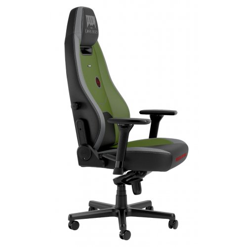 Ігрове крісло Noblechairs LEGEND DOOM: Dark Ages Edition (NBL-LGD-PU-DDA) Black/Green купити в Україні: Київ, Львів, Хмельницький, Тернопіль, Івано-Франківськ | Низька ціна, відгуки, характеристики від TELEMART фото