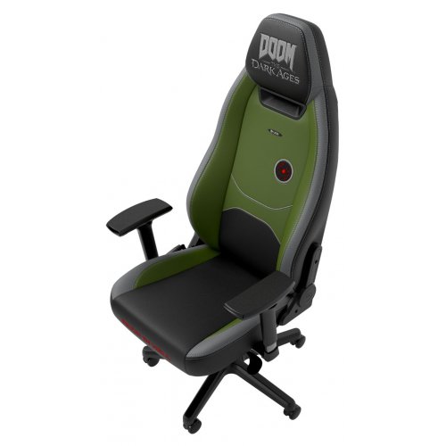 Ігрове крісло Noblechairs LEGEND DOOM: Dark Ages Edition (NBL-LGD-PU-DDA) Black/Green купити в Україні: Київ, Львів, Хмельницький, Тернопіль, Івано-Франківськ | Низька ціна, відгуки, характеристики від TELEMART фото