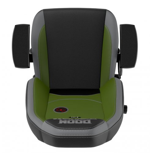 Ігрове крісло Noblechairs LEGEND DOOM: Dark Ages Edition (NBL-LGD-PU-DDA) Black/Green купити в Україні: Київ, Львів, Хмельницький, Тернопіль, Івано-Франківськ | Низька ціна, відгуки, характеристики від TELEMART фото