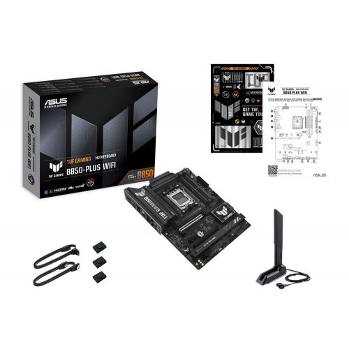 Уценка материнская плата Asus TUF GAMING B850-PLUS WIFI (sAM5, AMD B850) (Следы использования, 862622) купить в Украине: Киев, Днепр, Харьков, Одесса  | Проверка совместимости, низкая цена, отзывы, характеристики от TELEMART фото