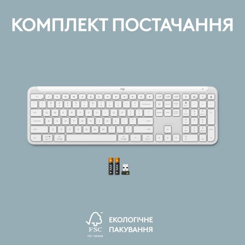 Уценка клавиатура Logitech K950 Wireless (920-012466) Off-White (Вскрытая упаковка, 862624) купить в Украине: Киев, Днепр, Харьков, Одесса  | Низкая цена, отзывы, характеристики от TELEMART фото