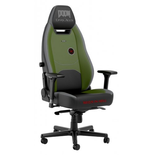 Ігрове крісло Noblechairs LEGEND DOOM: Dark Ages Edition (PGW-NB-LGC-014) Black/Green купити в Україні: Київ, Львів, Хмельницький, Тернопіль, Івано-Франківськ | Низька ціна, відгуки, характеристики від TELEMART фото