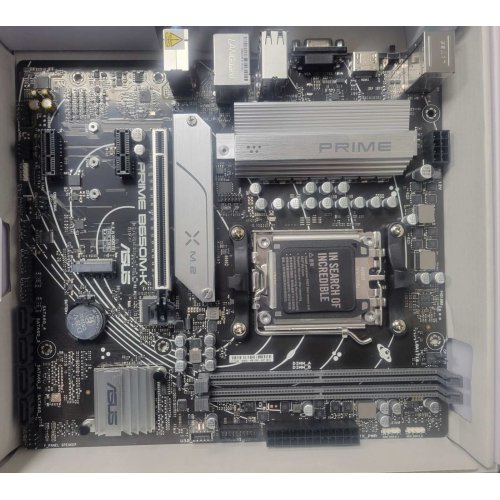 Уценка материнская плата Asus PRIME B650M-K (sAM5, AMD B650) (Следы использования, 862682) купить в Украине: Киев, Днепр, Харьков, Одесса  | Проверка совместимости, низкая цена, отзывы, характеристики от TELEMART фото