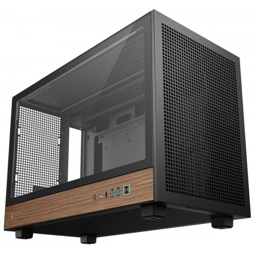 Корпус Deepcool CH260 Tempered Glass без БЖ (R-CH260-BKNWM0-G-1) Wood Black купити в Україні: Київ, Львів, Хмельницький, Тернопіль, Івано-Франківськ | Перевірка сумісності, низька ціна, відгуки, характеристики від TELEMART фото