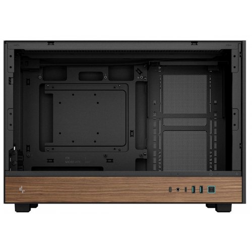 Корпус Deepcool CH260 Tempered Glass без БЖ (R-CH260-BKNWM0-G-1) Wood Black купити в Україні: Київ, Львів, Хмельницький, Тернопіль, Івано-Франківськ | Перевірка сумісності, низька ціна, відгуки, характеристики від TELEMART фото