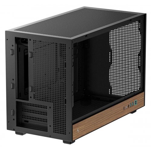 Корпус Deepcool CH260 Tempered Glass без БЖ (R-CH260-BKNWM0-G-1) Wood Black купити в Україні: Київ, Львів, Хмельницький, Тернопіль, Івано-Франківськ | Перевірка сумісності, низька ціна, відгуки, характеристики від TELEMART фото