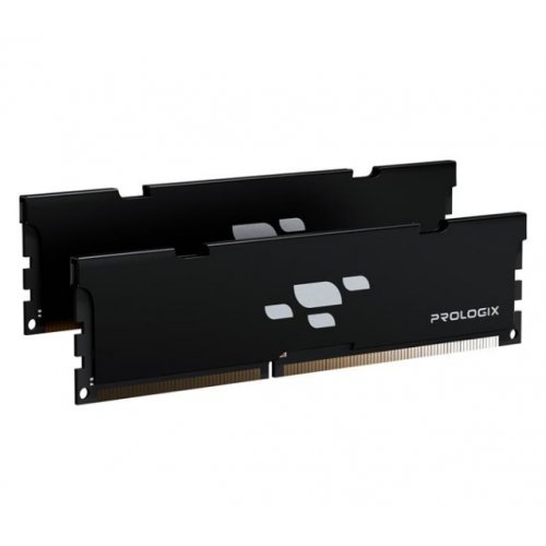 ОЗУ Prologix DDR4 16GB (2x8GB) 3200Mhz Black (PRO16GB3200B4K) купить в Украине: Киев, Днепр, Харьков, Одесса  | Проверка совместимости, низкая цена, отзывы, характеристики от TELEMART фото