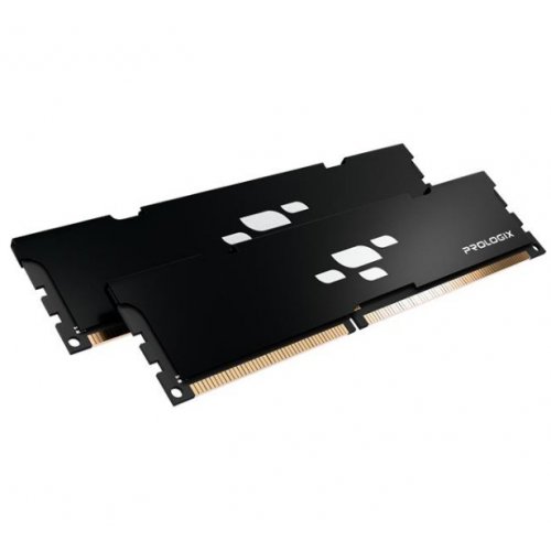 ОЗУ Prologix DDR5 32GB (2x16GB) 5600Mhz Black (PRO32GB5600B5K) купить в Украине: Киев, Днепр, Харьков, Одесса  | Проверка совместимости, низкая цена, отзывы, характеристики от TELEMART фото