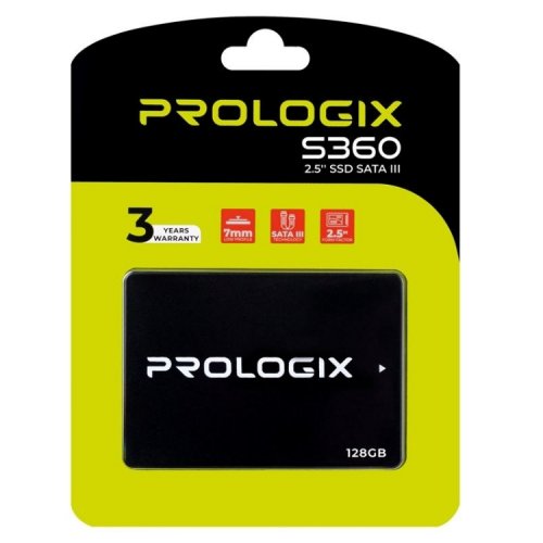 SSD-диск Prologix S360 3D TLC 128GB 2.5" (PRO128GS360) купити в Україні: Київ, Львів, Хмельницький, Тернопіль, Івано-Франківськ | Перевірка сумісності, низька ціна, відгуки, характеристики від TELEMART фото