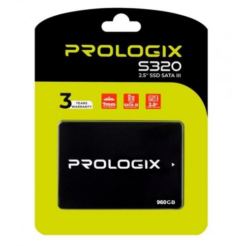 SSD-диск Prologix S320 3D TLC 960GB 2.5" (PRO960GS320) купити в Україні: Київ, Львів, Хмельницький, Тернопіль, Івано-Франківськ | Перевірка сумісності, низька ціна, відгуки, характеристики від TELEMART фото