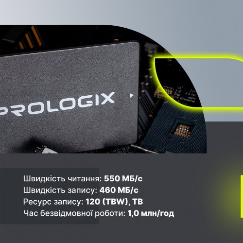 SSD-диск Prologix S320 3D TLC 960GB 2.5" (PRO960GS320) купити в Україні: Київ, Львів, Хмельницький, Тернопіль, Івано-Франківськ | Перевірка сумісності, низька ціна, відгуки, характеристики від TELEMART фото