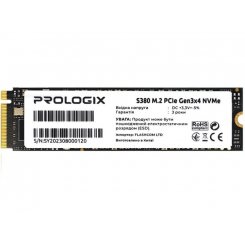 SSD-диск Prologix S380 3D TLC 256GB M.2 (2280 PCI-E) NVMe x4 (PRO256GS380)