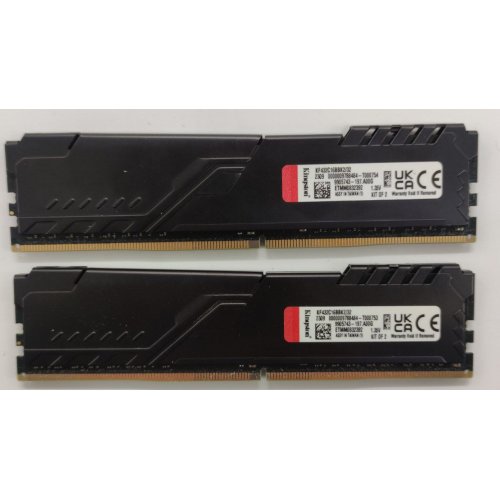 Озу Kingston DDR4 32GB (2x16GB) 3200Mhz FURY Beast Black (KF432C16BB1K2/32) (Восстановлено продавцом, 862923) купить в Украине: Киев, Днепр, Харьков, Одесса  | Проверка совместимости, низкая цена, отзывы, характеристики от TELEMART фото