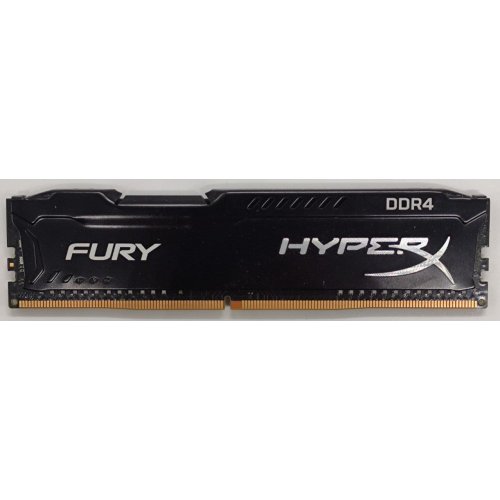 Озу Kingston DDR4 4Gb 2400Mhz HyperX FURY Black (HX424C15FB/4) (Восстановлено продавцом, 862927) купить в Украине: Киев, Днепр, Харьков, Одесса  | Проверка совместимости, низкая цена, отзывы, характеристики от TELEMART фото
