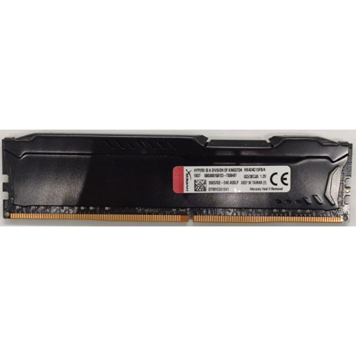 Озу Kingston DDR4 4Gb 2400Mhz HyperX FURY Black (HX424C15FB/4) (Восстановлено продавцом, 862927) купить в Украине: Киев, Днепр, Харьков, Одесса  | Проверка совместимости, низкая цена, отзывы, характеристики от TELEMART фото