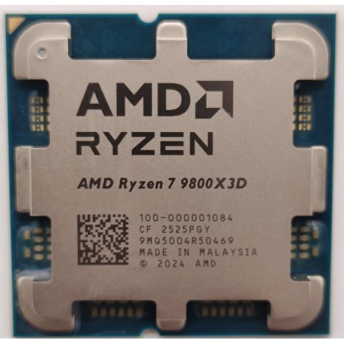 Процессор AMD Ryzen 7 9800X3D 4.7(5.2)GHz 96MB sAM5 Tray (100-000001084) (Восстановлено продавцом, 862936) купить в Украине: Киев, Днепр, Харьков, Одесса  | Проверка совместимости, низкая цена, отзывы, характеристики от TELEMART фото
