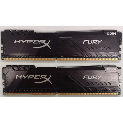 Озу HyperX DDR4 16GB (2x8GB) 3600Mhz Fury Black (HX436C17FB3K2/16) (Восстановлено продавцом, 862948) купить в Украине: Киев, Днепр, Харьков, Одесса  | Проверка совместимости, низкая цена, отзывы, характеристики от TELEMART фото