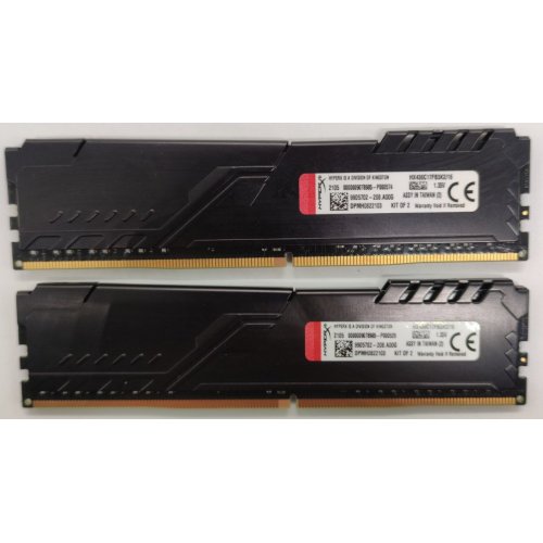 Озу HyperX DDR4 16GB (2x8GB) 3600Mhz Fury Black (HX436C17FB3K2/16) (Восстановлено продавцом, 862948) купить в Украине: Киев, Днепр, Харьков, Одесса  | Проверка совместимости, низкая цена, отзывы, характеристики от TELEMART фото