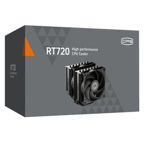Кулер PCCooler RT720 Black купить в Украине: Киев, Днепр, Харьков, Одесса  | Проверка совместимости, низкая цена, отзывы, характеристики от TELEMART фото
