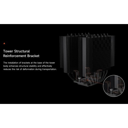 Кулер PCCooler RT720 Black купить в Украине: Киев, Днепр, Харьков, Одесса  | Проверка совместимости, низкая цена, отзывы, характеристики от TELEMART фото